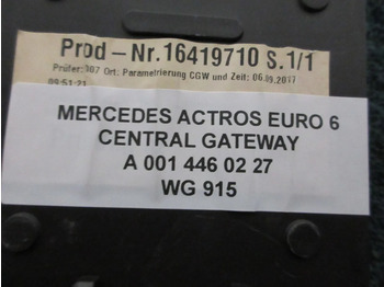Elektromos rendszer - Teherautó Mercedes-Benz A 001 446 02 27 CGW MODULEN MERCEDES 1851 EURO 6: 4 kép.