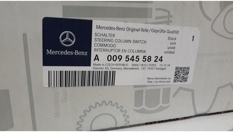 ECU - Teherautó Mercedes-Benz Brand new OEM MB steering column switch: 5 kép.