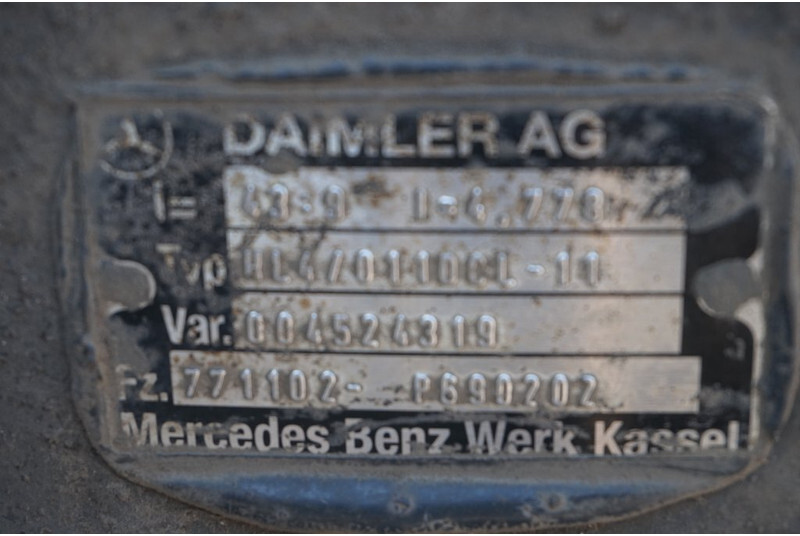 Hátsó tengely - Teherautó Mercedes-Benz HL4/011DCLS-11 43/9: 3 kép.