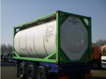 Tartály konténer, Félpótkocsi Danteco Food tank container inox 20 ft / 25 m3 / 1 comp: 3 kép.