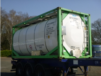 Tartály konténer, Félpótkocsi Danteco Food tank container inox 20 ft / 25 m3 / 1 comp: 2 kép.
