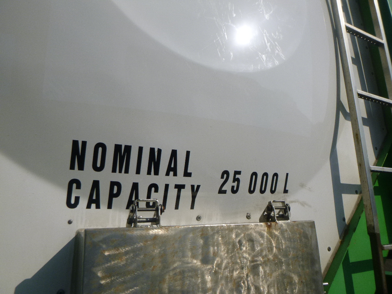 Tartály konténer, Félpótkocsi Danteco Food tank container inox 20 ft / 25 m3 / 1 comp: 25 kép.
