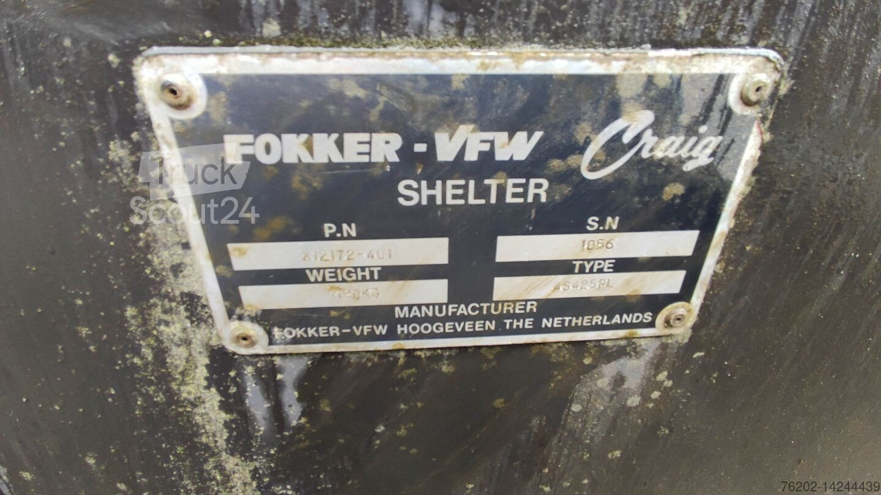 Doboz felépitmény FOKKER Container Shelter 4,25 Meter: 12 kép.