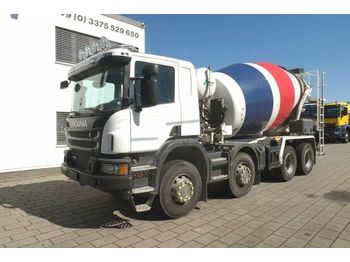 Betonkeverő Scania P 370 8x4 Betonmischer Stetter 9m³ Mischer