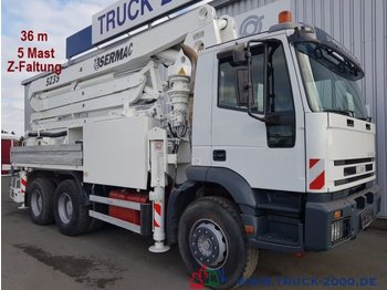 Betonszivattyú Iveco 380 E 38 6x4 36m Betonpumpe 5 Mast 125mm Rohre