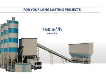 SEMIX Stationary Concrete Batching Plant 160 m³/h - Betonüzem