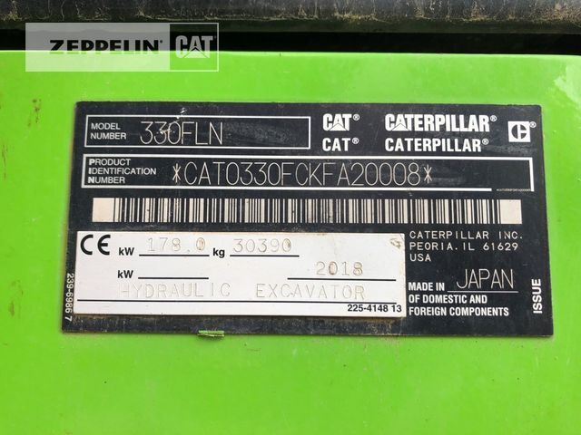 Lánctalpas kotró Caterpillar 330FLN: 42 kép.