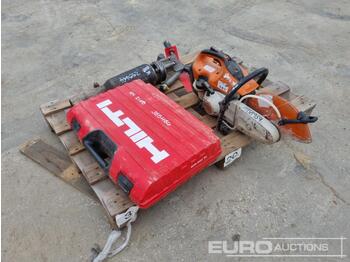  Hilti TE 700-AVR, Stihl Petrol Quick Cut Saw, Pneumatic Hand Held Breaker - Építőipari berendezések