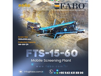 Új Mobil törőgép FABO FTS 15-60 Mobile Screening Plant | Tracked Screening Plant: 1 kép.