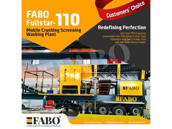 Új Mobil törőgép FABO FULLSTAR 110Crushing, Washing And Screening  Plant: 1 kép.