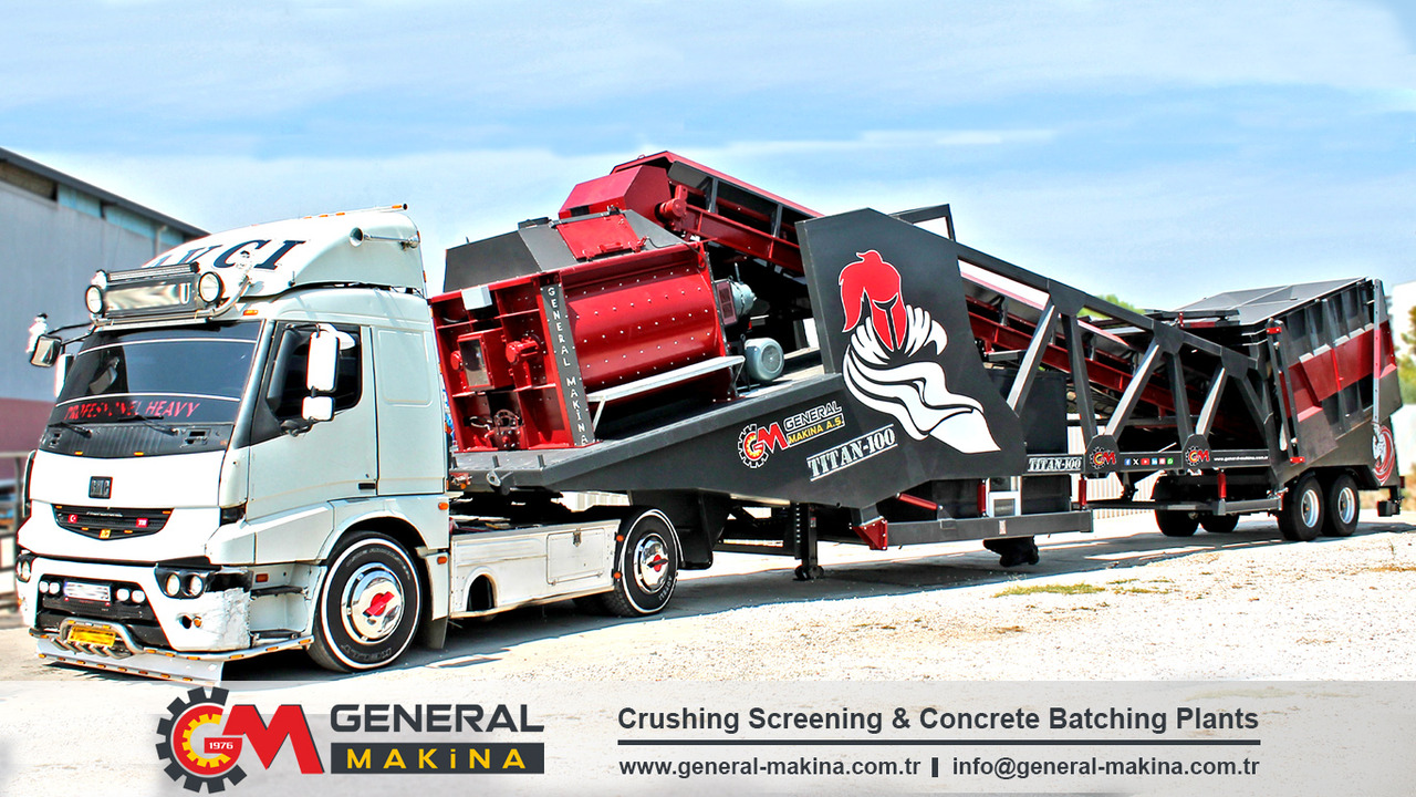Új Betonüzem General Makina Titan 100 m3 Mobile Concrete Batching Plant: 2 kép.