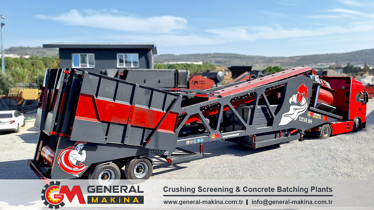 Új Betonüzem General Makina Titan 100 m3 Mobile Concrete Batching Plant: 5 kép.
