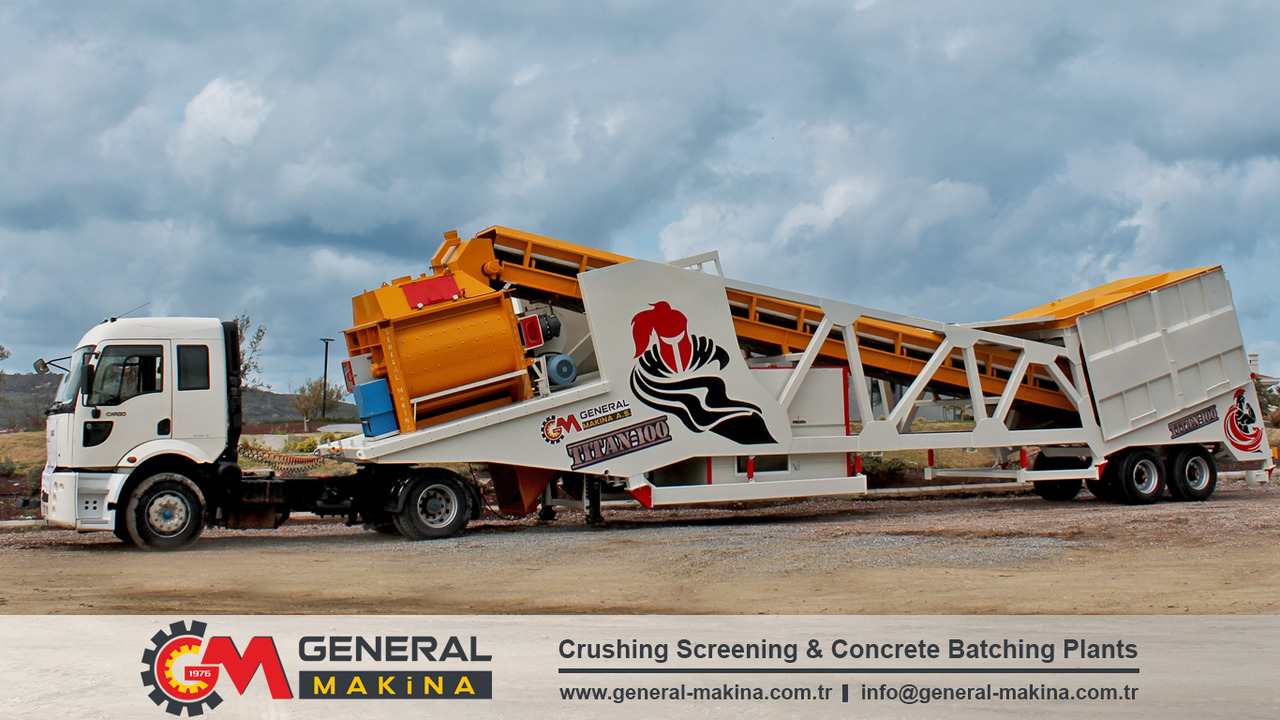 Új Betonüzem General Makina Titan 100 m3 Mobile Concrete Batching Plant: 9 kép.