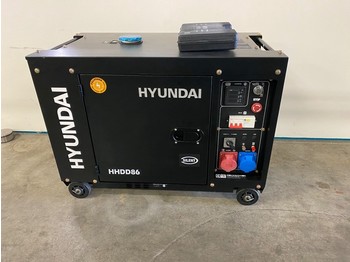 Új Áramfejlesztő Hyundai Aggregaat / Generator, 8 KVA, 230 + 400 volt: 1 kép.
