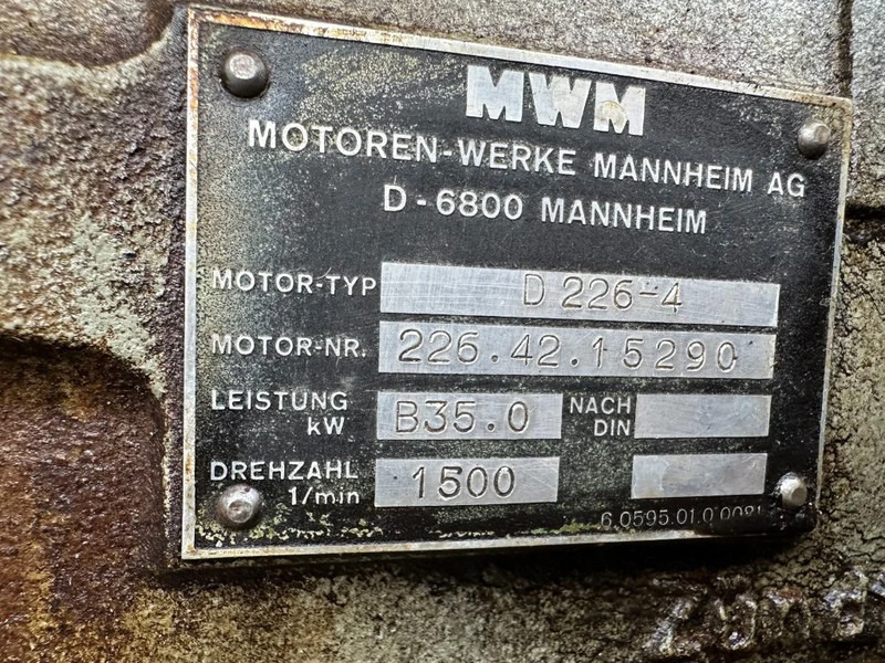 Áramfejlesztő MWM D 226-4 AvK 35 kVA Marine generatorset: 4 kép.