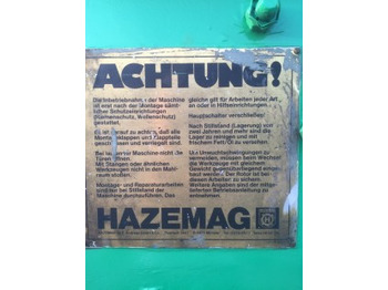  HAZEMAG SAP1 Impact Crusher - Röpítő törő