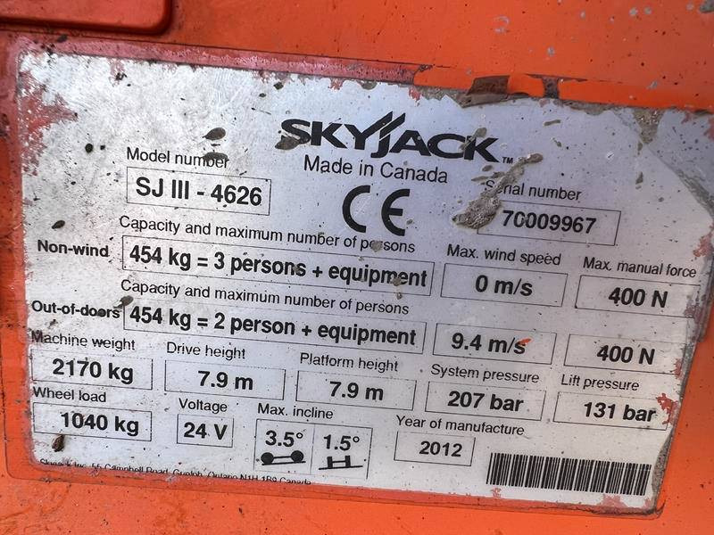 Skyjack SJ4626 elektro 10m (1608) lízing Skyjack SJ4626 elektro 10m (1608): 10 kép.
