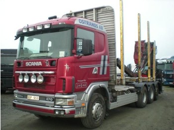 Scania 124 8X4 - Erdészeti pótkocsi