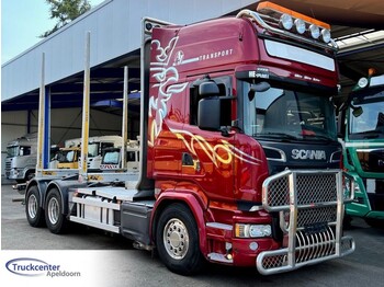 Scania R730 V8 Euro 6, 6x4, Retarder, Topline, Craneframe, Bullbar, Truckcenter Apeldoorn - Erdészeti pótkocsi
