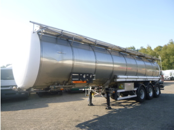 Tartályos félpótkocsi a következők szállításához vegyi anyagok Burg Chemical tank inox 37.5 m3 / 1 comp: 1 kép.