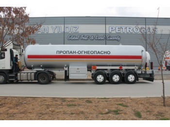 Tartályos félpótkocsi a következők szállításához gáz DOĞAN YILDIZ 45 M3 SEMI TRAILER LPG TANL: 1 kép.