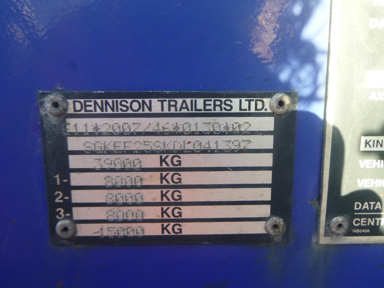 Félpótkocsi cserefelépítményes Dennison 3-axle container trailer 20-30-40-45 ft: 13 kép.