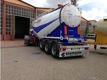 Új Tartályos félpótkocsi a következők szállításához cement EMIRSAN Manufacturer of all kinds of cement tanker at requested specs: 1 kép.