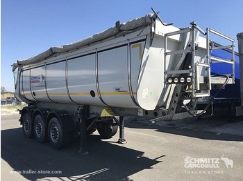 Félpótkocsi billenőplatós SCHMITZ Auflieger Kipper Stahlrundmulde Insulated