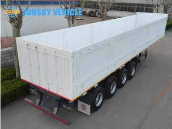 SUNSKY 60Ton 4 axle sidewall tipper trailer - Félpótkocsi cserefelépítményes