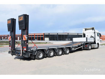 DONAT 4 axle Lowbed Semitrailer with lifting platform - Félpótkocsi mélybölcsős