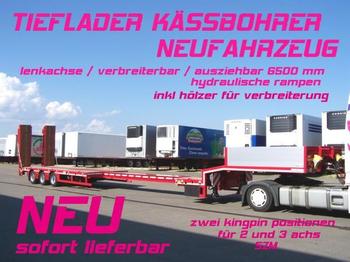 Kässbohrer LB3E / verbreiterbar /lenkachse / 6,5 m AZB - Félpótkocsi mélybölcsős