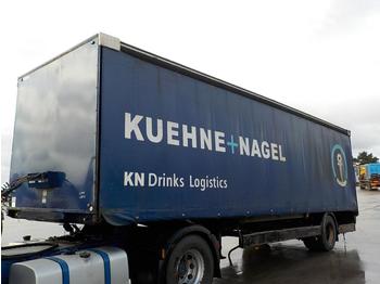 Félpótkocsi ponyvás Donbur Single Axle Curtainsider Trailer