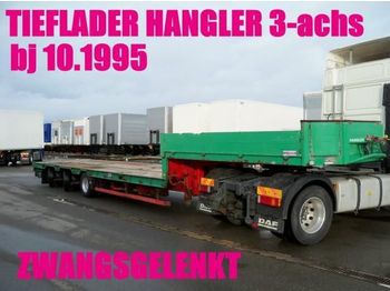 Félpótkocsi mélybölcsős HANGLER TIEFLADER ZWANGSGELENKT 3-achs / BDF: 1 kép.