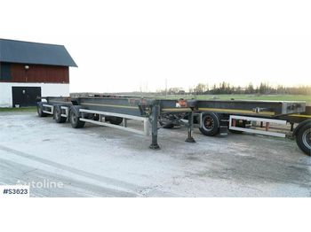 Félpótkocsi cserefelépítményes Kilafors Trailer Container Chassis: 1 kép.