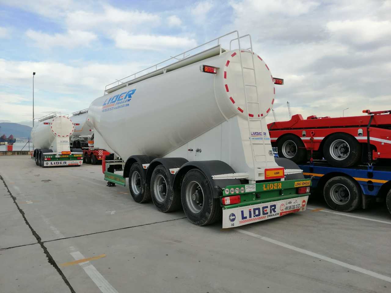 Új Tartályos félpótkocsi a következők szállításához cement LIDER 2023 MODEL NEW CEMENT TANKER: 18 kép.
