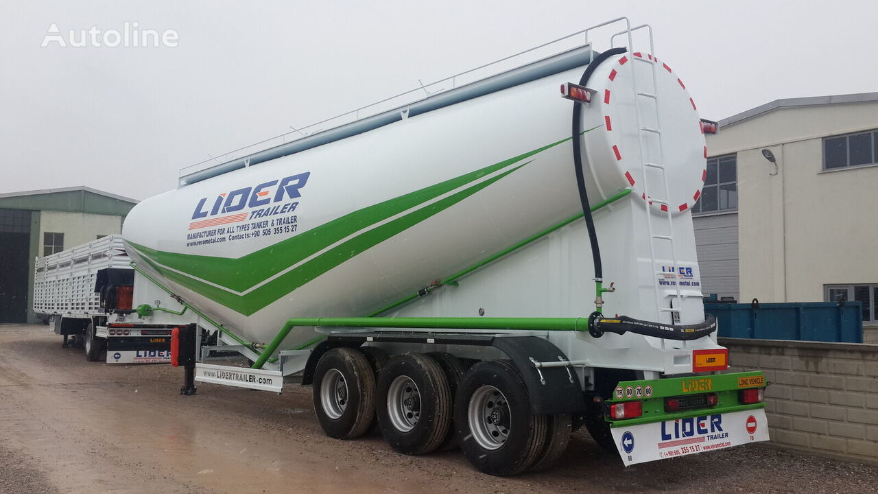 Új Tartályos félpótkocsi a következők szállításához cement LIDER 2023 NEW 80 TONS CAPACITY FROM MANUFACTURER READY IN STOCK: 16 kép.