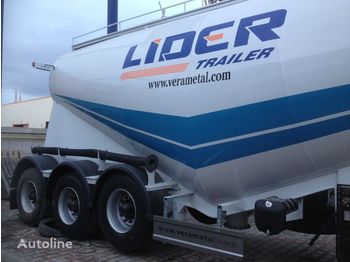 Új Tartályos félpótkocsi a következők szállításához cement LIDER 2023 NEW (FROM MANUFACTURER FACTORY SALE: 2 kép.