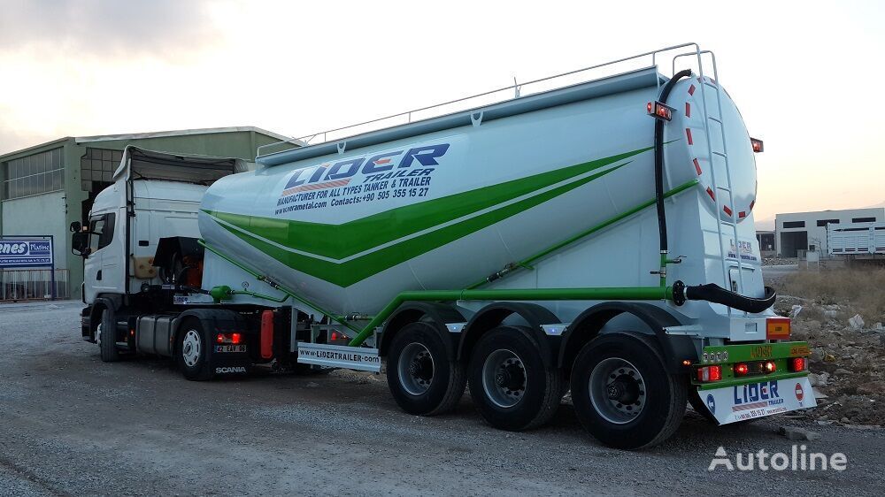 Új Tartályos félpótkocsi a következők szállításához cement LIDER 2024 YEAR NEW BULK CEMENT manufacturer co.: 18 kép.