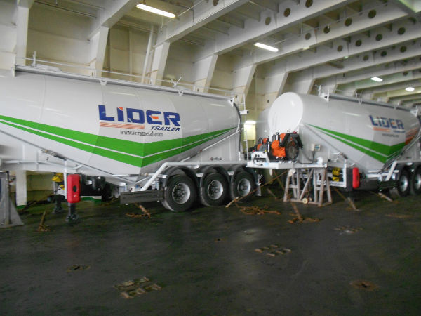 Új Tartályos félpótkocsi a következők szállításához cement LIDER NEW ciment remorque 2023 YEAR (MANUFACTURER COMPANY): 8 kép.