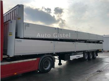Platós félpótkocsi Krone SDP 27 eLB4 BS 12 Rungen Lift