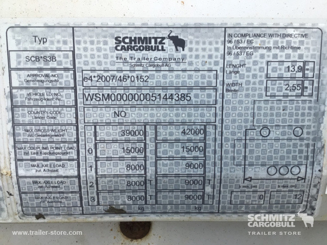Félpótkocsi dobozos SCHMITZ Dryfreight Standard: 7 kép.