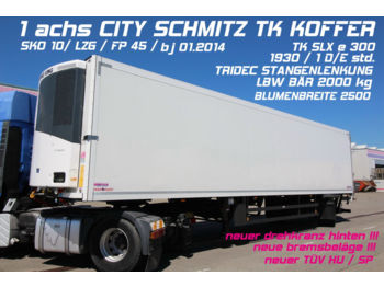 Félpótkocsi hűtős Schmitz Cargobull SKO 10/ CITY / TK SLXe 300/ TRIDEC / LBW /BLUMEN: 1 kép.