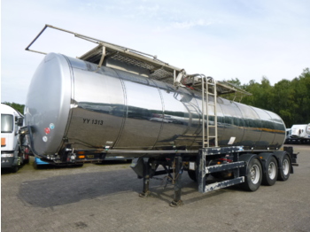 Clayton Food tank inox 23.5 m3 / 1 comp + pump - Tartályos félpótkocsi