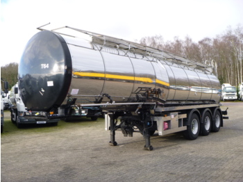 Clayton Heavy oil / bitumen tank inox 30 m3 / 1 comp + pump - Tartályos félpótkocsi