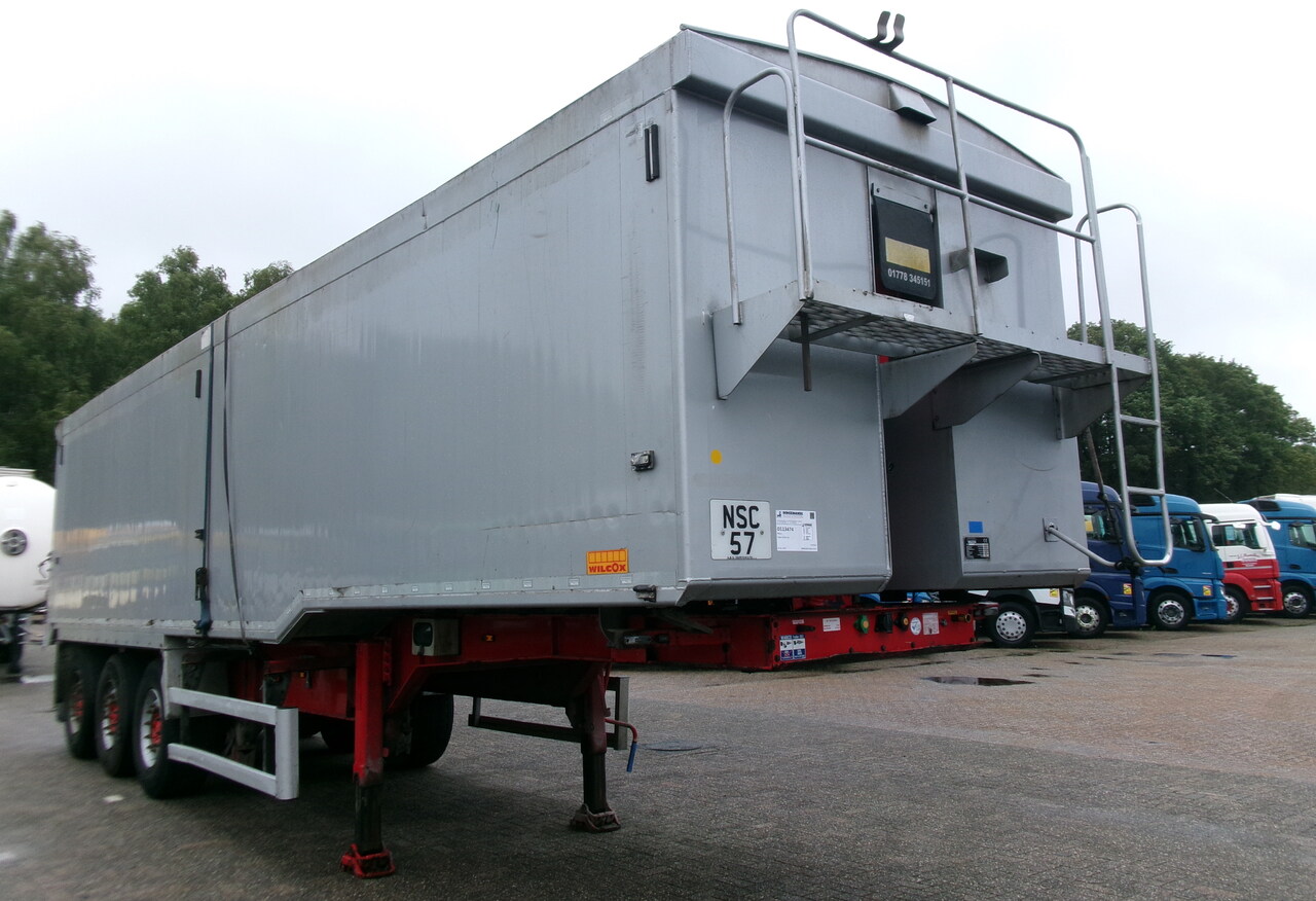 Félpótkocsi billenőplatós Wilcox Tipper trailer alu 55 m3 + tarpaulin: 2 kép.