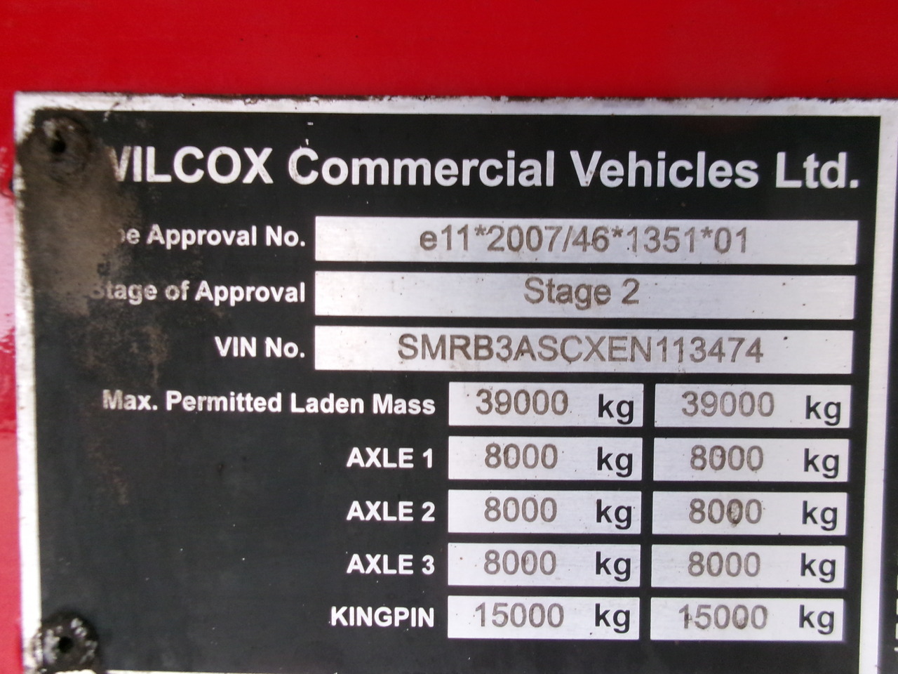 Félpótkocsi billenőplatós Wilcox Tipper trailer alu 55 m3 + tarpaulin: 15 kép.