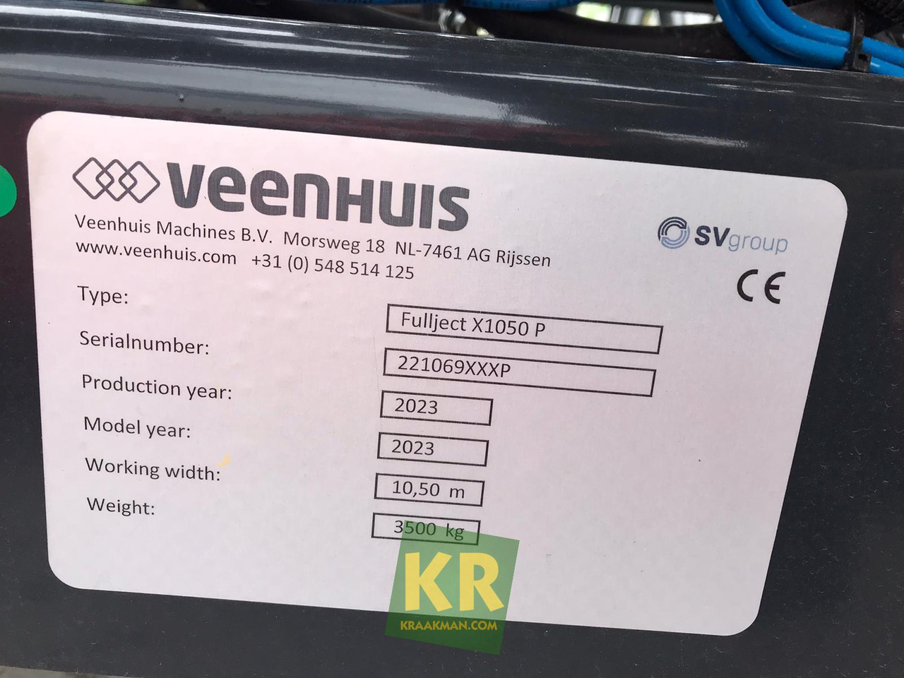 Új Hígtrágya kijuttatás Fullject X1050 P Veenhuis: 2 kép.