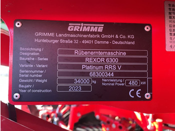 Új Cukorrépa kombájn Grimme REXOR 6300 PL Radschar: 1 kép.