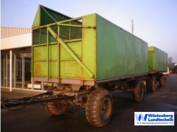 Fortschritt HW 80 mit Schwerhäckselaufbau - Mezőgazdasági pótkocsi
