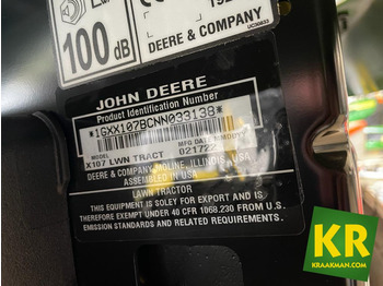 X107 John Deere  - Kerti fűkasza